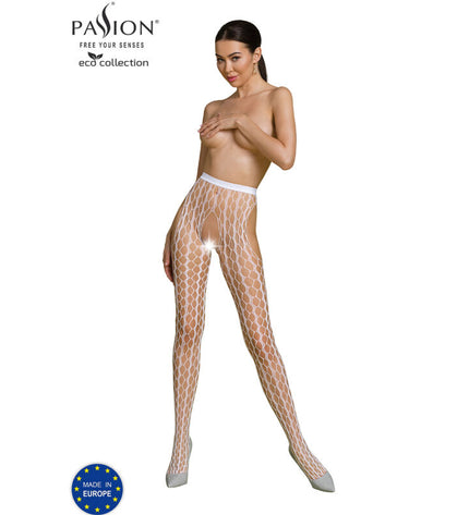 PASSION - BODYSTOCKING ECO COLLECTION ECO S007 ROUGE by PASSION WOMAN GARTER & STOCK