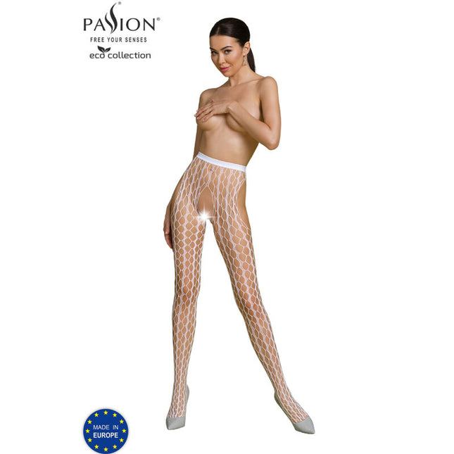 PASSION - BODYSTOCKING ECO COLLECTION ECO S007 ROUGE by PASSION WOMAN GARTER & STOCK