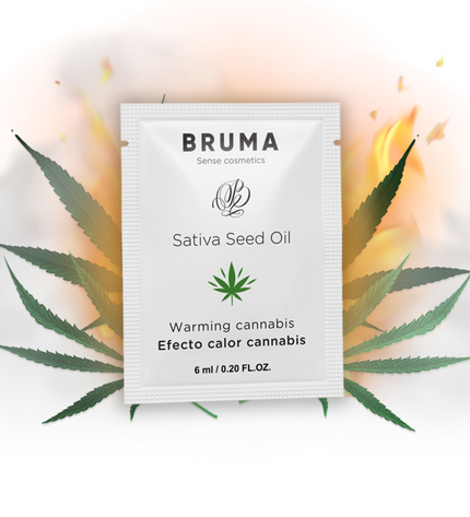 BRUMA - HUILE DE GRAINES DE SATIVA GEL GLISSANT RÉCHAUFFANT SAVEUR DE CANNABIS 6 ML by BRUMA