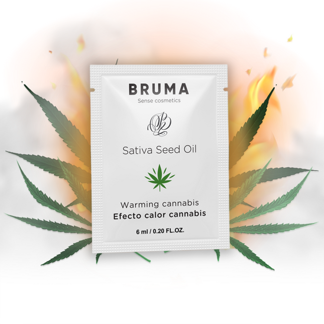 BRUMA - HUILE DE GRAINES DE SATIVA GEL GLISSANT RÉCHAUFFANT SAVEUR DE CANNABIS 6 ML by BRUMA