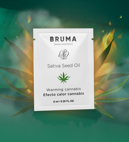 BRUMA - HUILE DE GRAINES DE SATIVA GEL GLISSANT RÉCHAUFFANT SAVEUR DE CANNABIS 6 ML by BRUMA