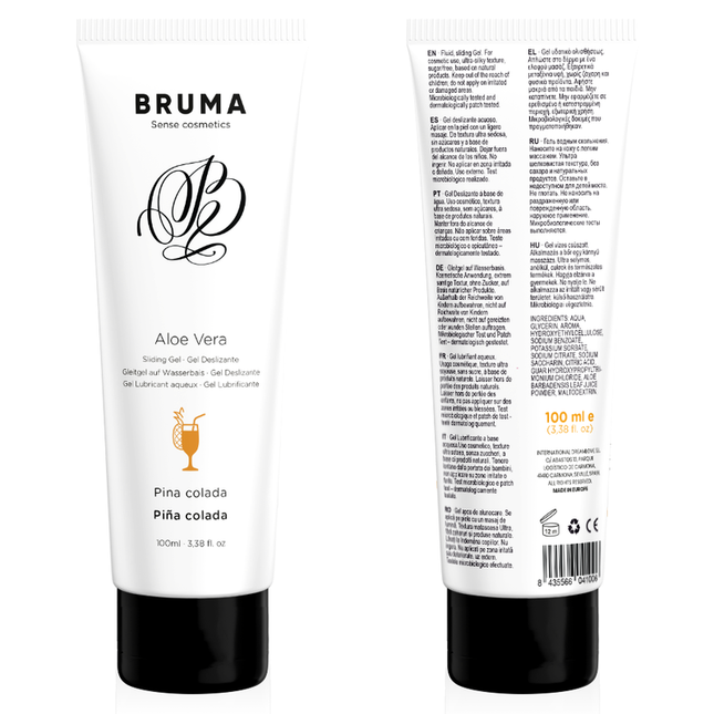 BRUMA - GEL GLISSANT À L''ALOE VERA SAVEUR PINA COLADA 100 ML by BRUMA