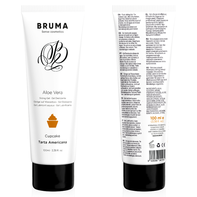 BRUMA - GEL GLISSANT À L''ALOE VERA SAVEUR CUPCAKE 100 ML by BRUMA