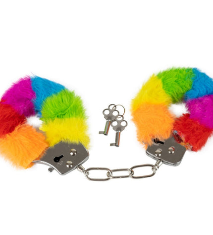 SPENCER & FLEETWOOD - MENOTTES EN MÉTAL DOUBLÉES ARC-EN-CIEL by SPENCER & FLETWOOD