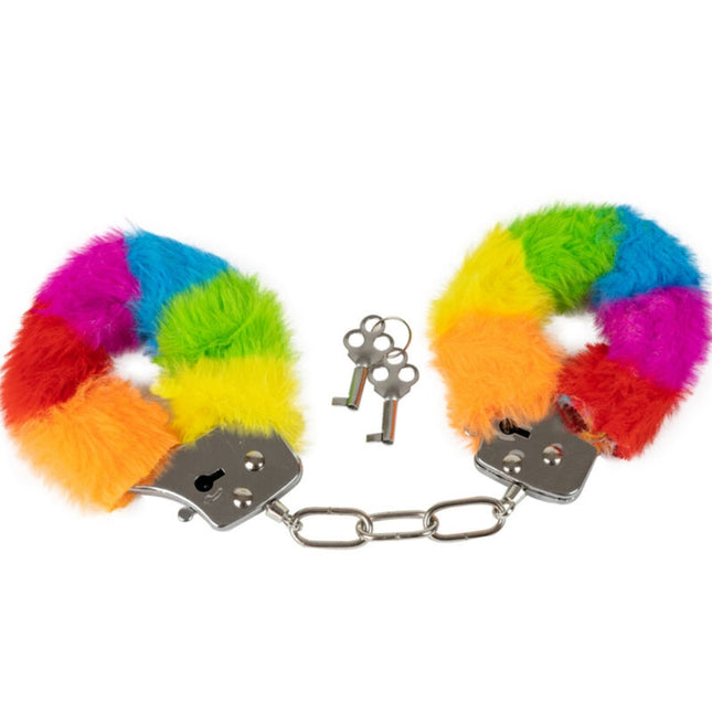 SPENCER & FLEETWOOD - MENOTTES EN MÉTAL DOUBLÉES ARC-EN-CIEL by SPENCER & FLETWOOD