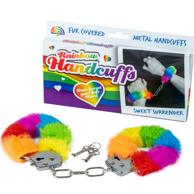 SPENCER & FLEETWOOD - MENOTTES EN MÉTAL DOUBLÉES ARC-EN-CIEL by SPENCER & FLETWOOD