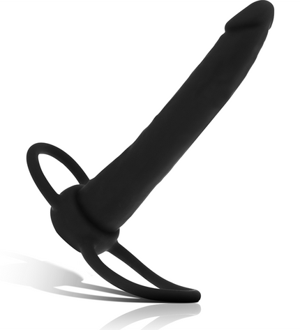 MYTHOLOGY - GODE ANAL COBI ONYX AVEC ANNEAU DE BITE ET TESTICULE 13 CM EN SILICONE by MYTHOLOGY FANTASY DILDO