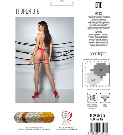 PASSION - TIOPEN 019 COLLANT NOIR 1/2 20 DEN by PASSION WOMAN GARTER & STOCK