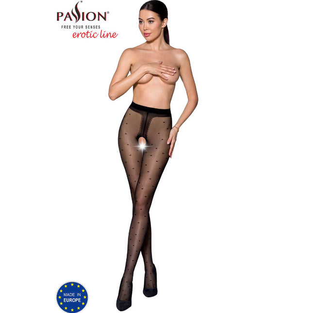 PASSION - TIOPEN 018 COLLANT NOIR 1/2 20 DEN by PASSION WOMAN GARTER & STOCK