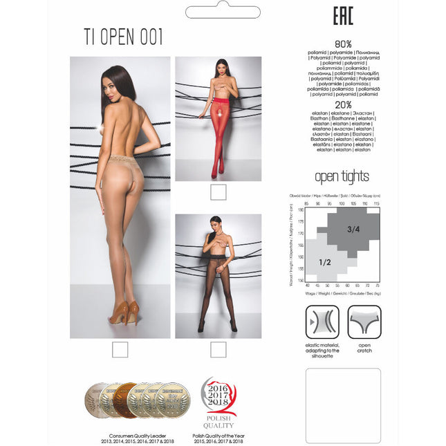 PASSION - TIOPEN 001 COLLANT NOIR 1/2 20 DEN by PASSION WOMAN GARTER & STOCK