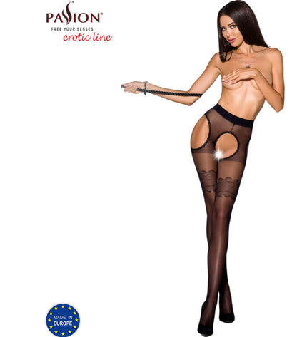 PASSION - TIOPEN 002 COLLANT NOIR 1/2 20 DEN by PASSION WOMAN GARTER & STOCK