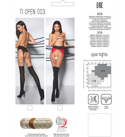 PASSION - TIOPEN 003 COLLANT NOIR 1/2 20/40 DEN by PASSION WOMAN GARTER & STOCK