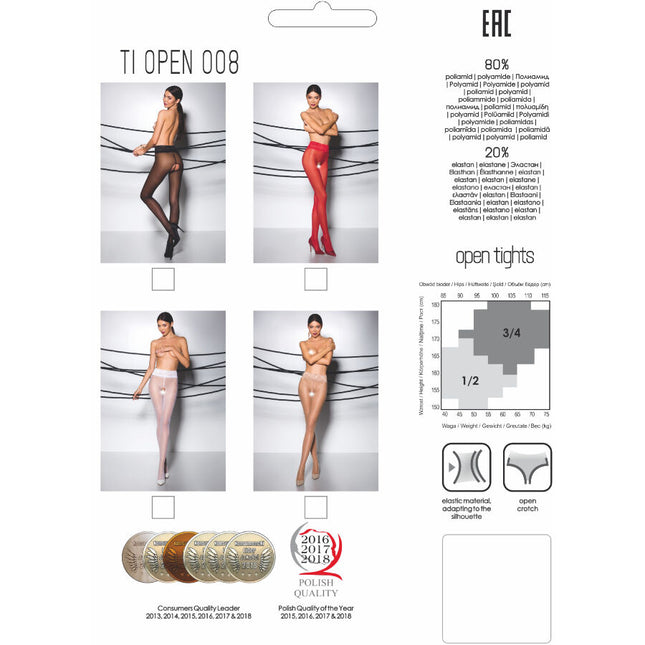 PASSION - TIOPEN 008 COLLANT BLANC 1/2 30 DEN by PASSION WOMAN GARTER & STOCK