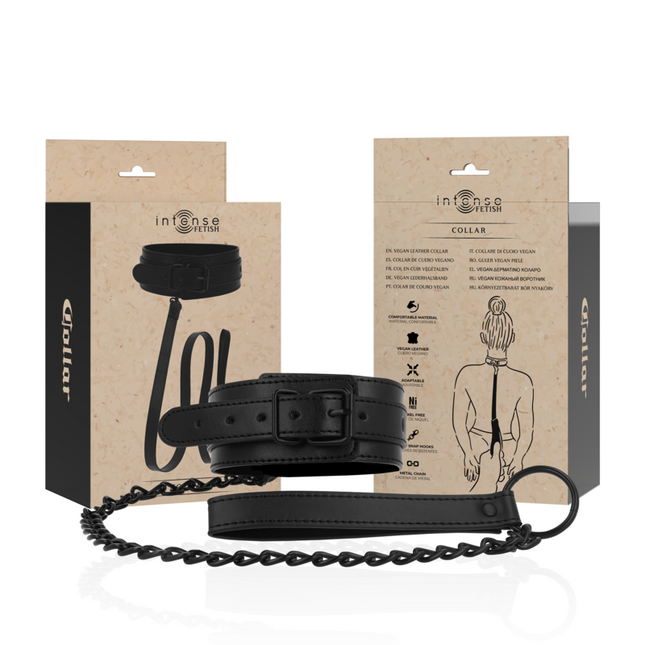 INTENSE - FETISH COLLIER EN CUIR VEGAN by INTENSE FETISH