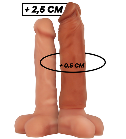 VIRILXL - EXTENSION DE PÉNIS MARRON EN SILICONE LIQUIDE V5 by VIRILXL