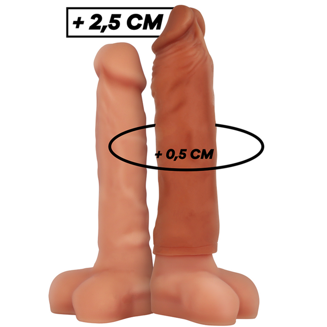 VIRILXL - EXTENSION DE PÉNIS MARRON EN SILICONE LIQUIDE V5 by VIRILXL
