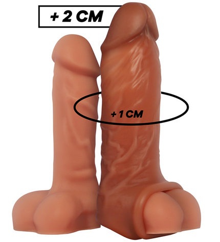 VIRILXL - EXTENSION DE PÉNIS EN SILICONE LIQUIDE V7 MARRON by VIRILXL