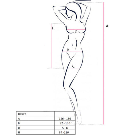 PASSION - BS097 BODYSTOCKING NOIR TAILLE UNIQUE by PASSION WOMAN BODYSTOCKINGS
