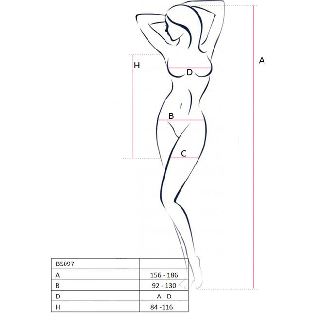PASSION - BS097 BODYSTOCKING NOIR TAILLE UNIQUE by PASSION WOMAN BODYSTOCKINGS
