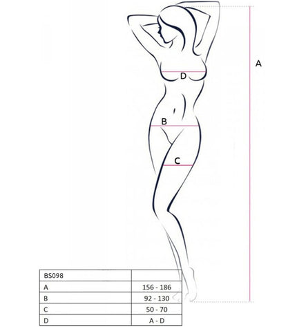 PASSION - BS098 BODYSTOCKING NOIR TAILLE UNIQUE by PASSION WOMAN BODYSTOCKINGS