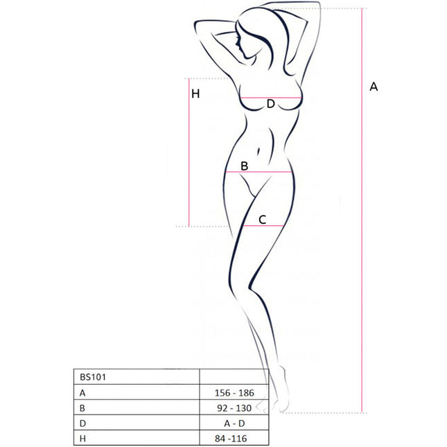 PASSION - BS101 BODYSTOCKING NOIR TAILLE UNIQUE by PASSION WOMAN BODYSTOCKINGS