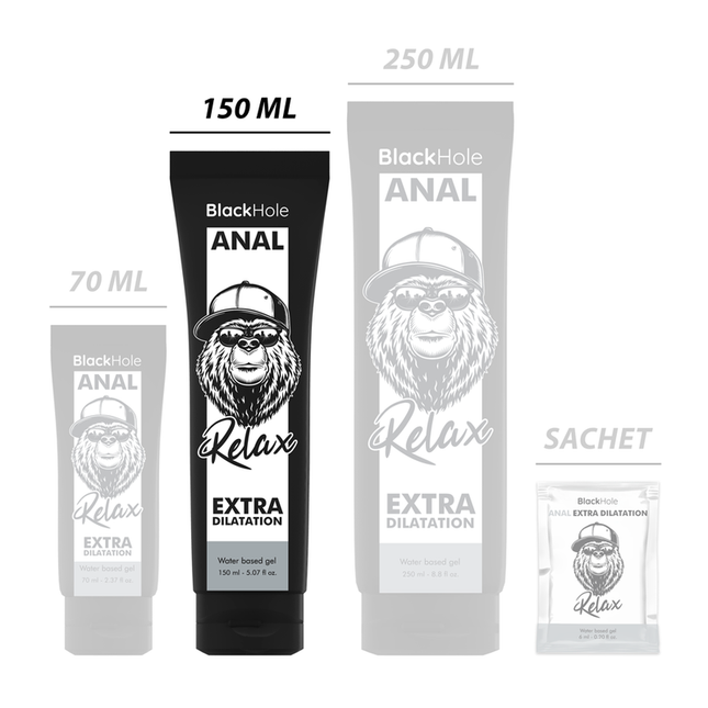 BLACK HOLE - GEL À BASE D'EAU DILATATION ANALE 150 ML by BLACK HOLE