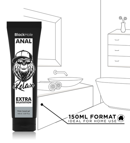 BLACK HOLE - GEL À BASE D'EAU DILATATION ANALE 150 ML by BLACK HOLE