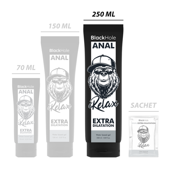 BLACK HOLE - GEL À BASE D'EAU DILATATION ANALE 250 ML by BLACK HOLE