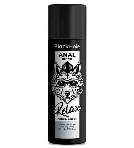 BLACK HOLE - RÉPARATION ANALE RELAX À BASE D'EAU AVEC HYALURON 100 ML by BLACK HOLE