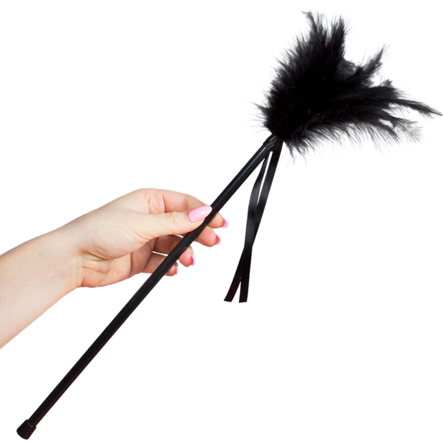 SECRETPLAY - PLUMES NOIRES 40 CM - Concombre Boutique