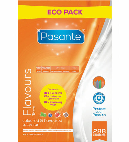PASANTE - PRÉSERVATIFS ECO PACK SAVEURS SAC 288 UNITÉS by PASANTE
