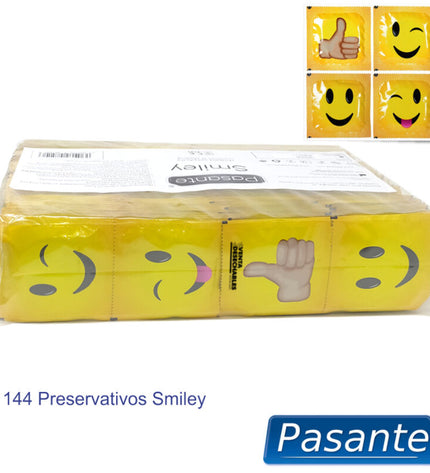PASANTE - PRÉSERVATIFS SMILEY SAC 144 UNITÉS by PASANTE