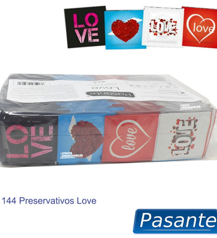 PASANTE - PRÉSERVATIFS LOVE BAG 144 UNITÉS by PASANTE