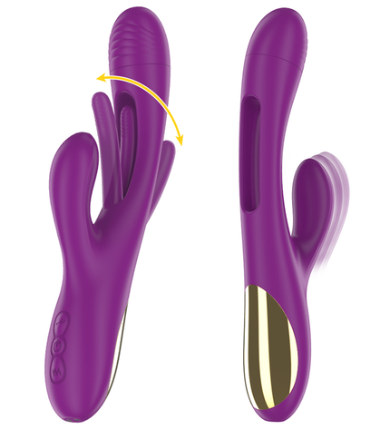 INTENSE - APOLO VIBRATEUR MULTIFONCTION RECHARGEABLE 7 VIBRATIONS AVEC LANGUE OSCILLANTE VIOLET by INTENSE HIGH TECH