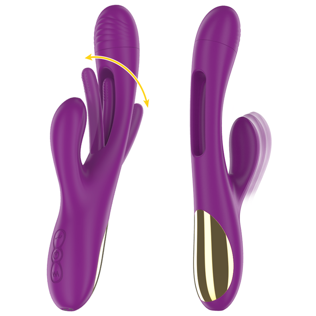 INTENSE - APOLO VIBRATEUR MULTIFONCTION RECHARGEABLE 7 VIBRATIONS AVEC LANGUE OSCILLANTE VIOLET by INTENSE HIGH TECH