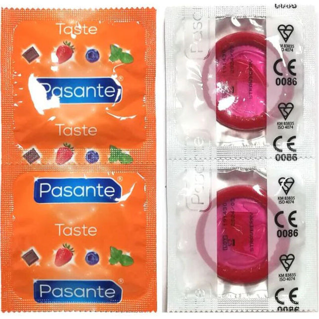 PASANTE - PRÉSERVATIFS SAVEUR FRAISE SAC 144 UNITÉS by PASANTE