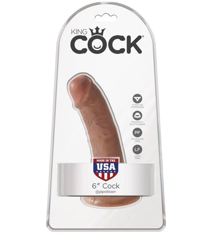 KING COCK - PÉNIS RÉALISTE 15 CM CARAMEL by KING COCK