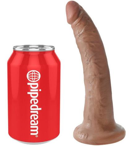 KING COCK - PÉNIS RÉALISTE 17.5 CM CARAMEL by KING COCK