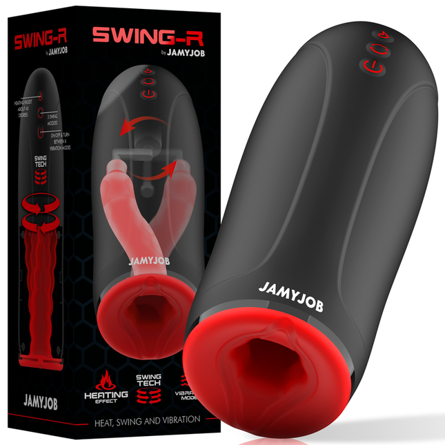 JAMYJOB - MASTURBATEUR EFFET CHAUFFANT SWING-R, SWING TECH ET VIBRATION by JAMYJOB