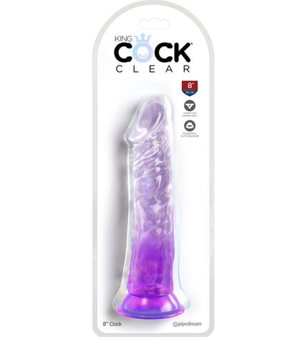 KING COCK - CLEAR PÉNIS RÉALISTE 19.7 CM VIOLET by KING COCK