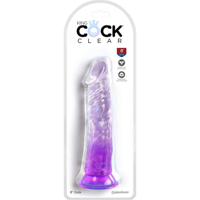 KING COCK - CLEAR PÉNIS RÉALISTE 19.7 CM VIOLET by KING COCK