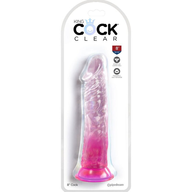 KING COCK - CLEAR PÉNIS RÉALISTE 19.7 CM ROSE by KING COCK