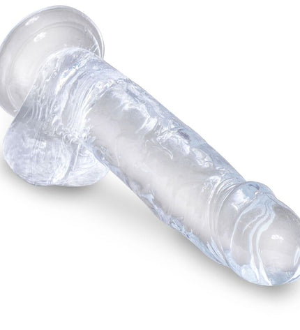 KING COCK - CLEAR PÉNIS RÉALISTE AVEC BOULES 15.2 CM TRANSPARENT by KING COCK