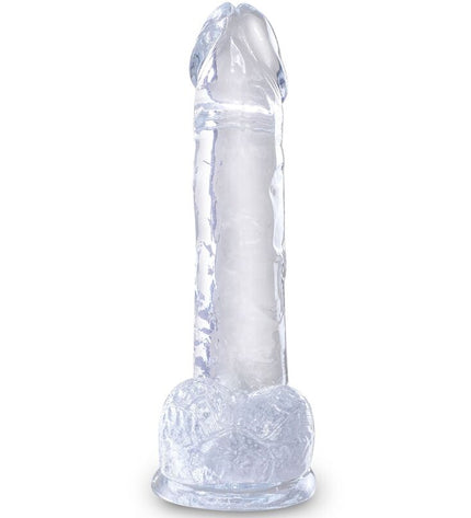 KING COCK - CLEAR PÉNIS RÉALISTE AVEC BOULES 15.2 CM TRANSPARENT by KING COCK
