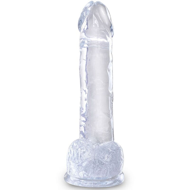 KING COCK - CLEAR PÉNIS RÉALISTE AVEC BOULES 15.2 CM TRANSPARENT by KING COCK