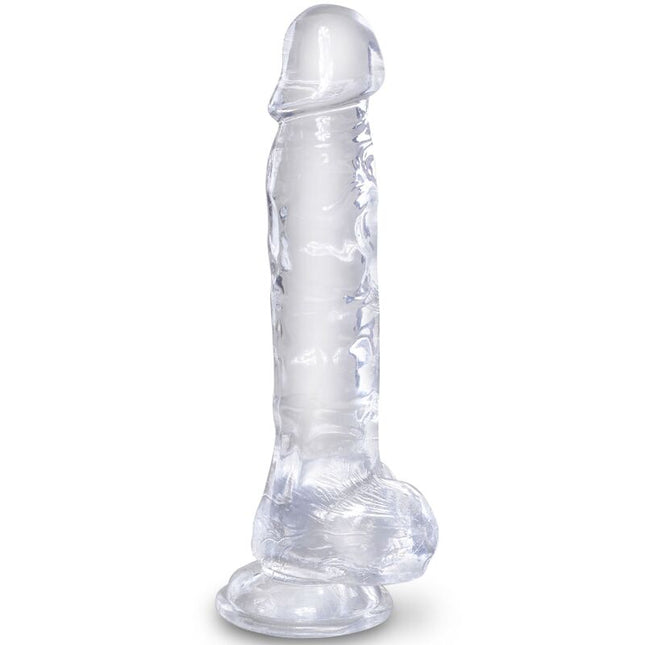 KING COCK - CLEAR PÉNIS RÉALISTE AVEC BOULES 16.5 CM TRANSPARENT by KING COCK