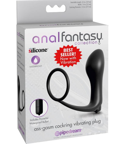 ANAL FANTASY ELITE COLLECTION - PLUG VIBRATEUR ASS-GASM COCKRING by ANAL FANTASY ELITE COLLECTION