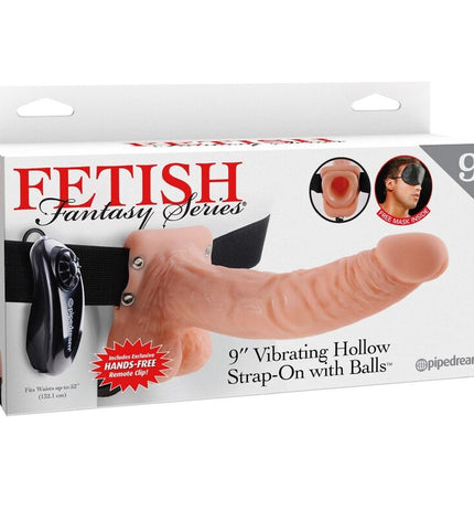 FETISH FANTASY SERIES - HARNAIS RÉGLABLE TÉLÉCOMMANDE PÉNIS RÉALISTE AVEC TESTICULES 23 CM by FETISH FANTASY SERIES