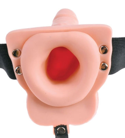 FETISH FANTASY SERIES - HARNAIS RÉGLABLE TÉLÉCOMMANDE PÉNIS RÉALISTE AVEC TESTICULES RECHARGEABLES ET VIBRATEUR 15 CM by FETISH FANTASY SERIES
