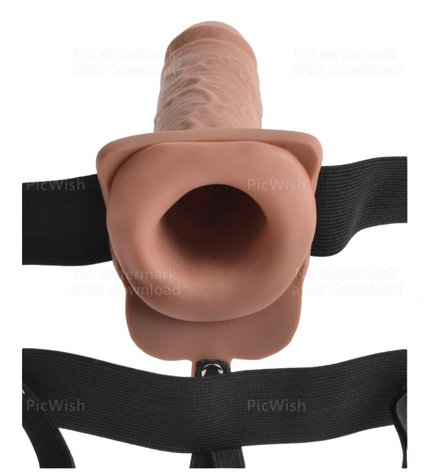 FETISH FANTASY SERIES - HARNAIS RÉGLABLE PÉNIS RÉALISTE AVEC BALLES RECHARGEABLES ET VIBRATEUR 17,8 CM by FETISH FANTASY SERIES